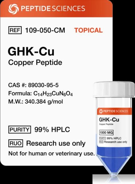 GHK-Cu 1gram (Copper Peptide) (1000mg) (Topical) GHK-Cu 1gram (Copper Peptide) (1000mg) (Topical)