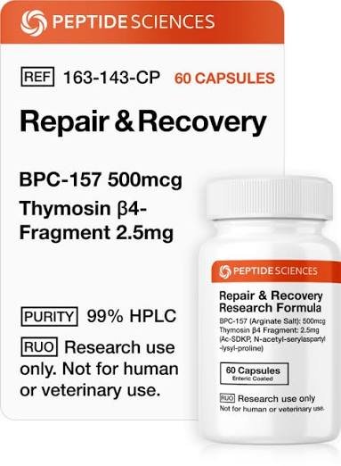 Repair and Recovery (60 Capsules) (Stable BPC-157 Arginate, Thymosin Beta-4 Fragment) Repair and Recovery (60 Capsules) (Stable BPC-157 Arginate, Thymosin Beta-4 Fragment)