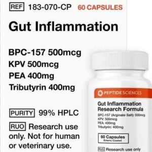 Gut Inflammation (60 Capsules) (Stable BPC-157 Arginate, KPV, Larazotide)