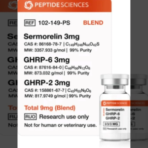 Sermorelin, GHRP-6, GHRP-2 9mg (Blend)